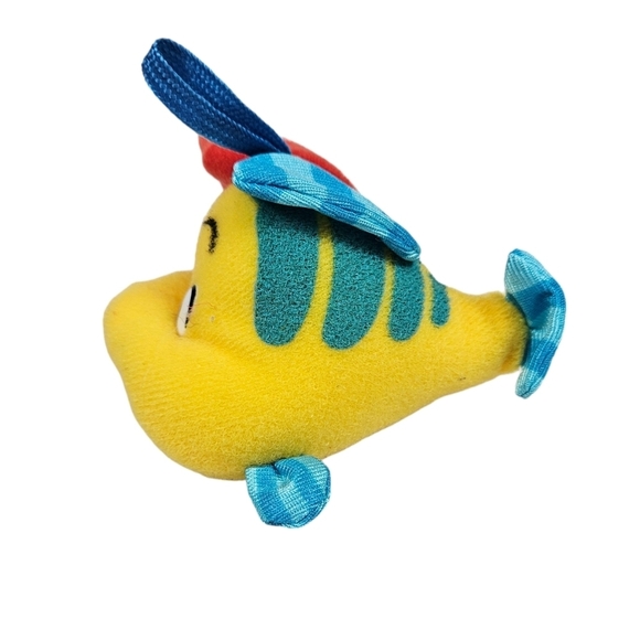 Vintage McDonald's Disney‎ Little Mermaid Flounder Plush Christmas Ornament - Picture 3 of 9